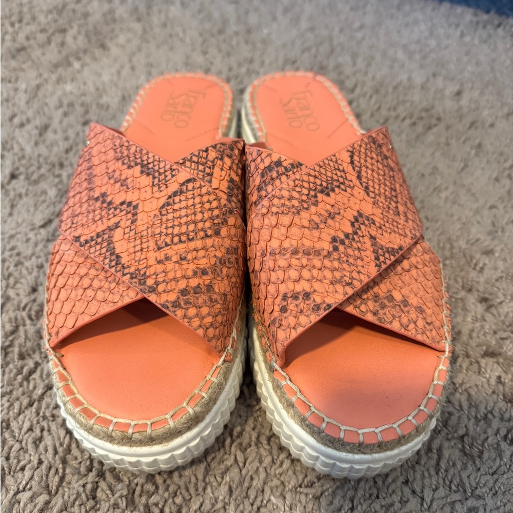 Franco Sarto | Coral Platform Sandals in Snake Print